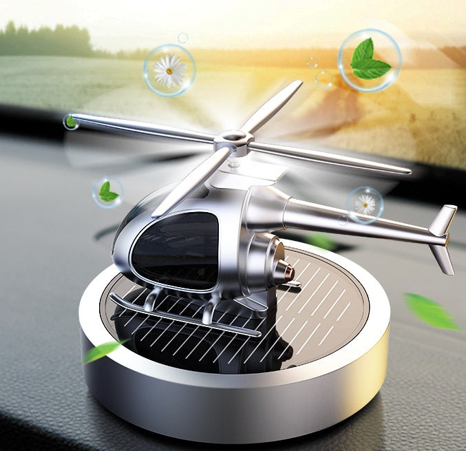 Solar Powered Car Perfume Ornaments Red