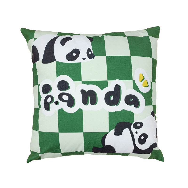 Sofa Living Room Small Throw Plush Cartoon Panda Pillow Case