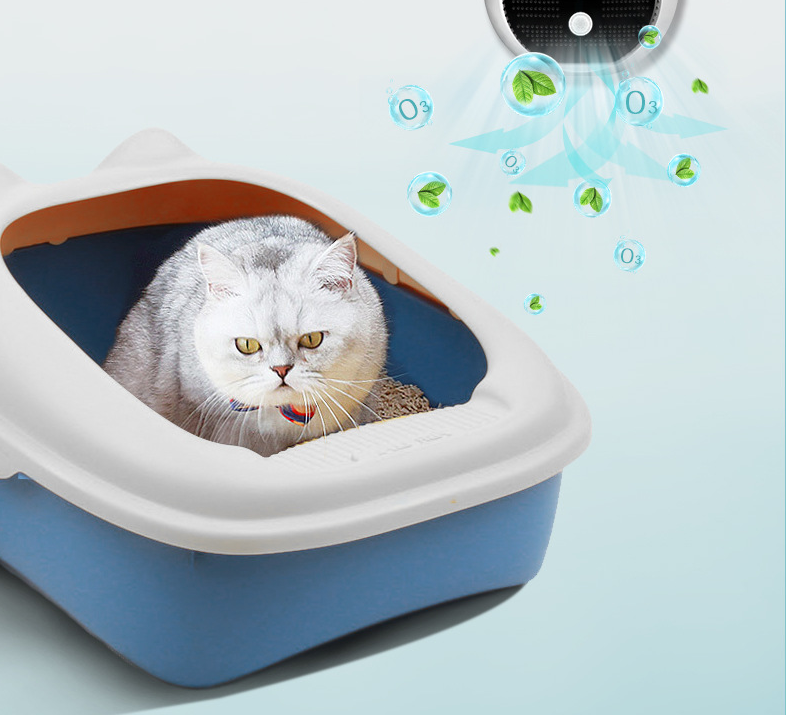 Pet Deodorant Cat Urine Litter Box Air Purifier For Cat Toilet Pet Odor Eliminator Sterilization Ozone Air Cleaner Pets Deodorization