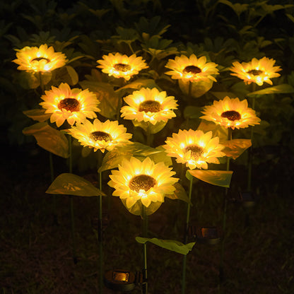 LED Solar Sunflower Lamps Solar Light Decorative Lights