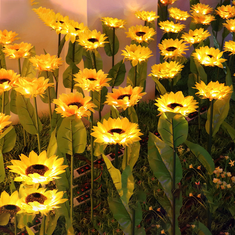 LED Solar Sunflower Lamps Solar Light Decorative Lights