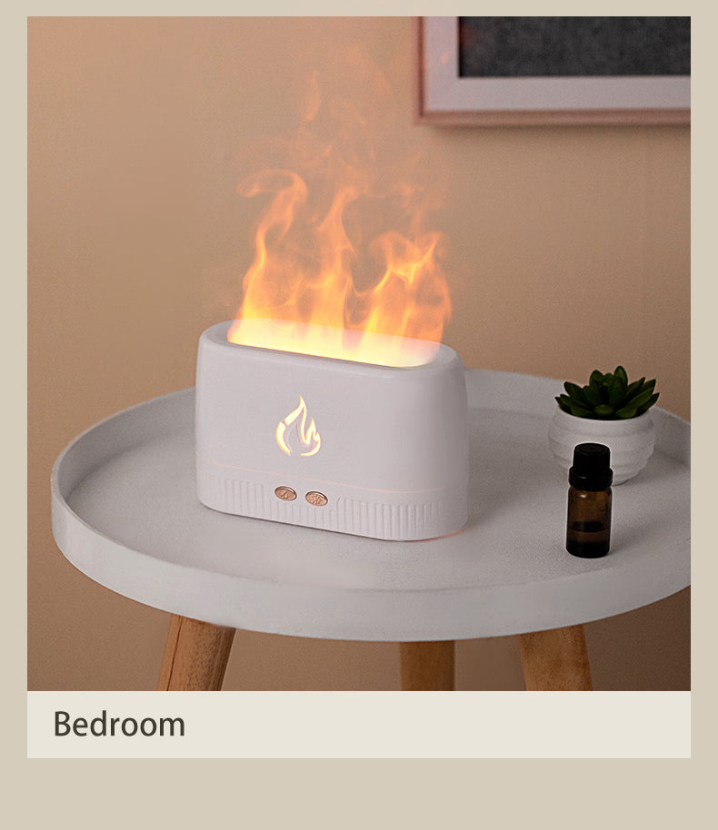 Factory Price Flame Humidifier Aroma Diffusers Machine Home Bedroom Silent Essential Oil Flame Aroma Diffuser