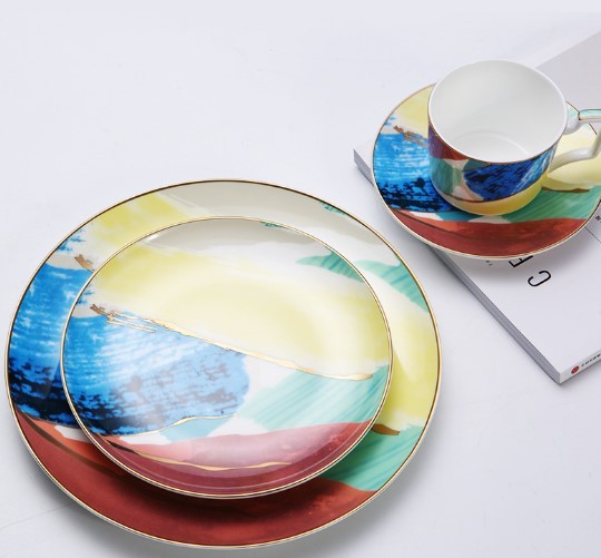 Watercolor Dessert  Plates