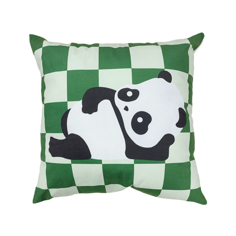 Sofa Living Room Small Throw Plush Cartoon Panda Pillow Case