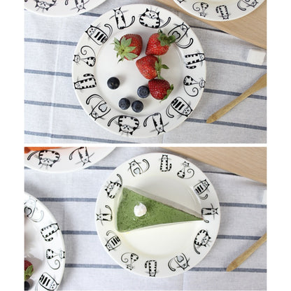 4pcs Cute Cat Plates