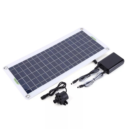 Solar Panel Powered Water Feature Garden Pool Pond Aquarium Fountain