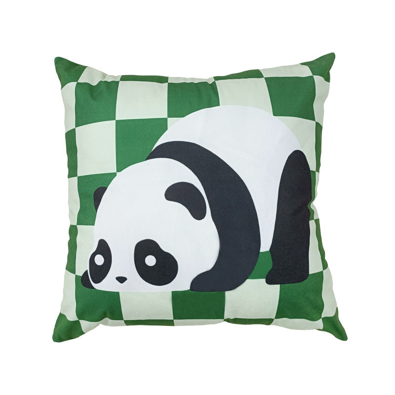 Sofa Living Room Small Throw Plush Cartoon Panda Pillow Case