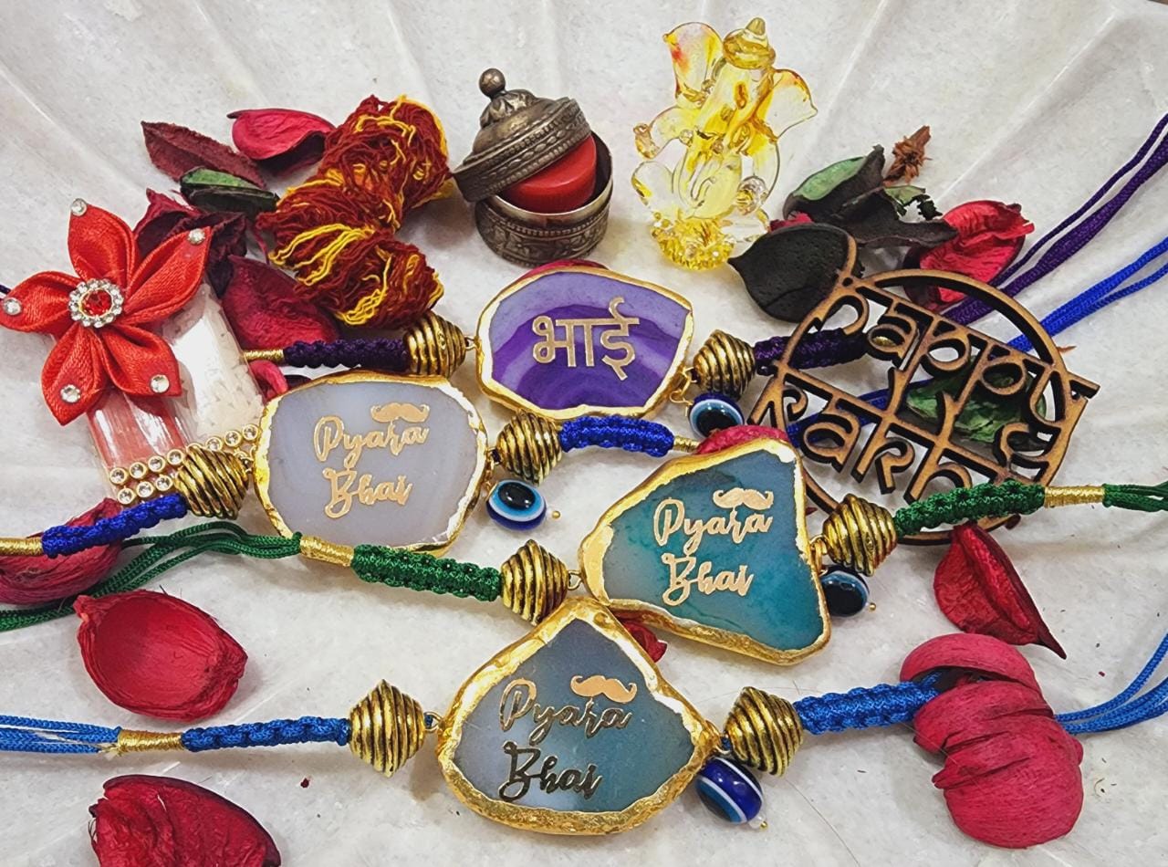Agate Rakhi (Bracelet) for Raksha Bandhan