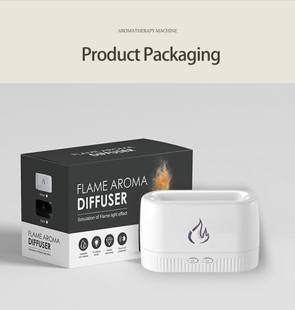 Factory Price Flame Humidifier Aroma Diffusers Machine Home Bedroom Silent Essential Oil Flame Aroma Diffuser