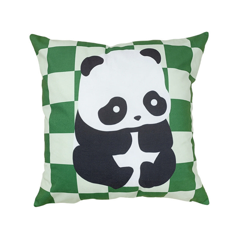 Sofa Living Room Small Throw Plush Cartoon Panda Pillow Case