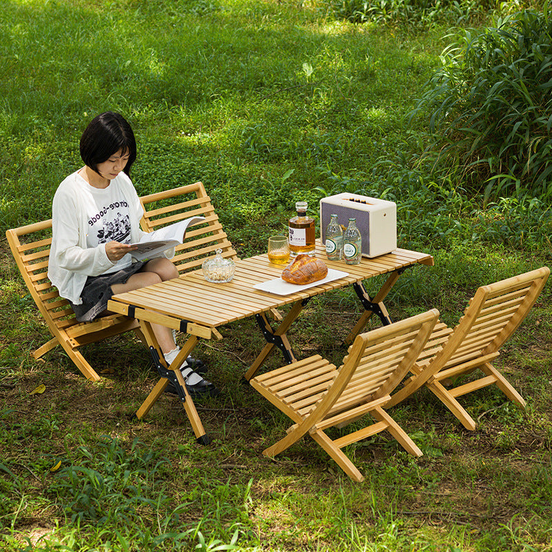 Portable Outdoor Folding Table And Chairs Set