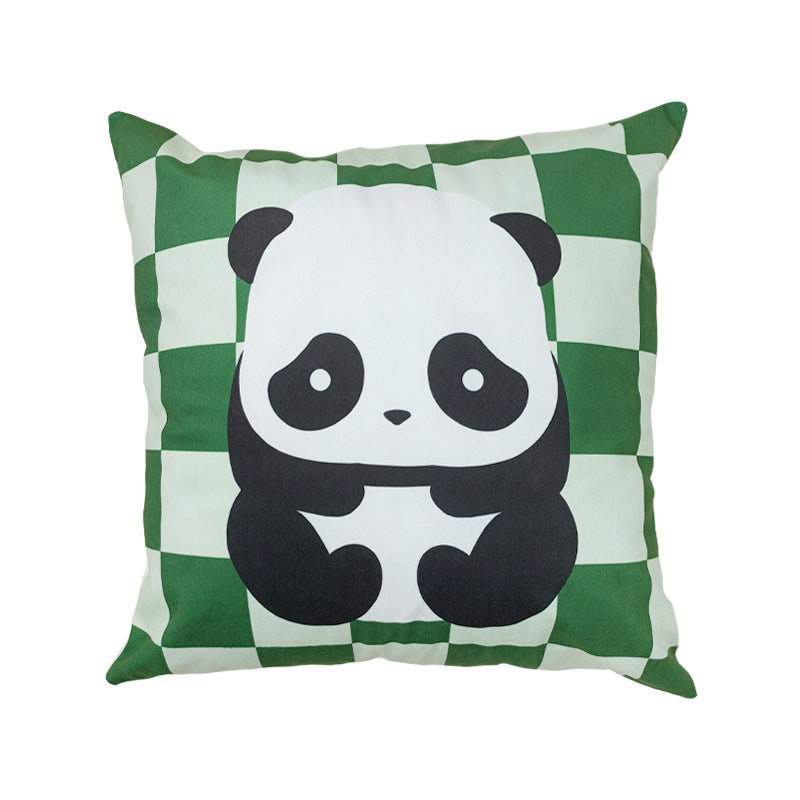 Sofa Living Room Small Throw Plush Cartoon Panda Pillow Case