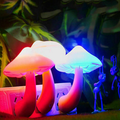 Mushroom-shaped LED Lights With Automatic Sensors, Indoor Decoration Lamps