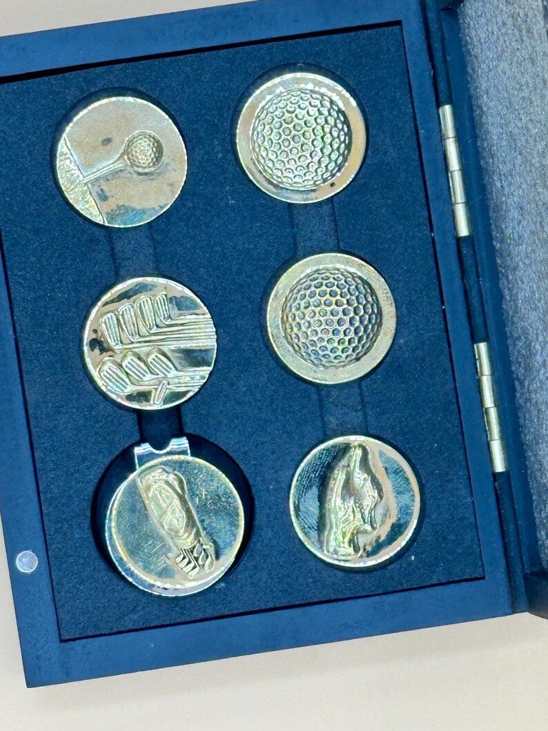 Hand crafted Golf Marker set of 6